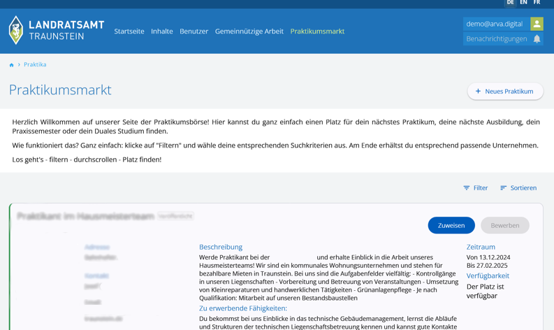 Asyl Cloud Jobportal